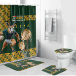 South Africa Rugby History World Champions Bathroom Set Springboks Make History