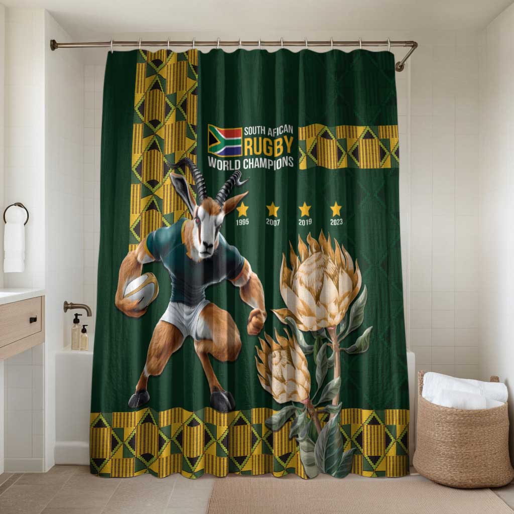 South Africa Rugby History World Champions Bathroom Set Springboks Make History
