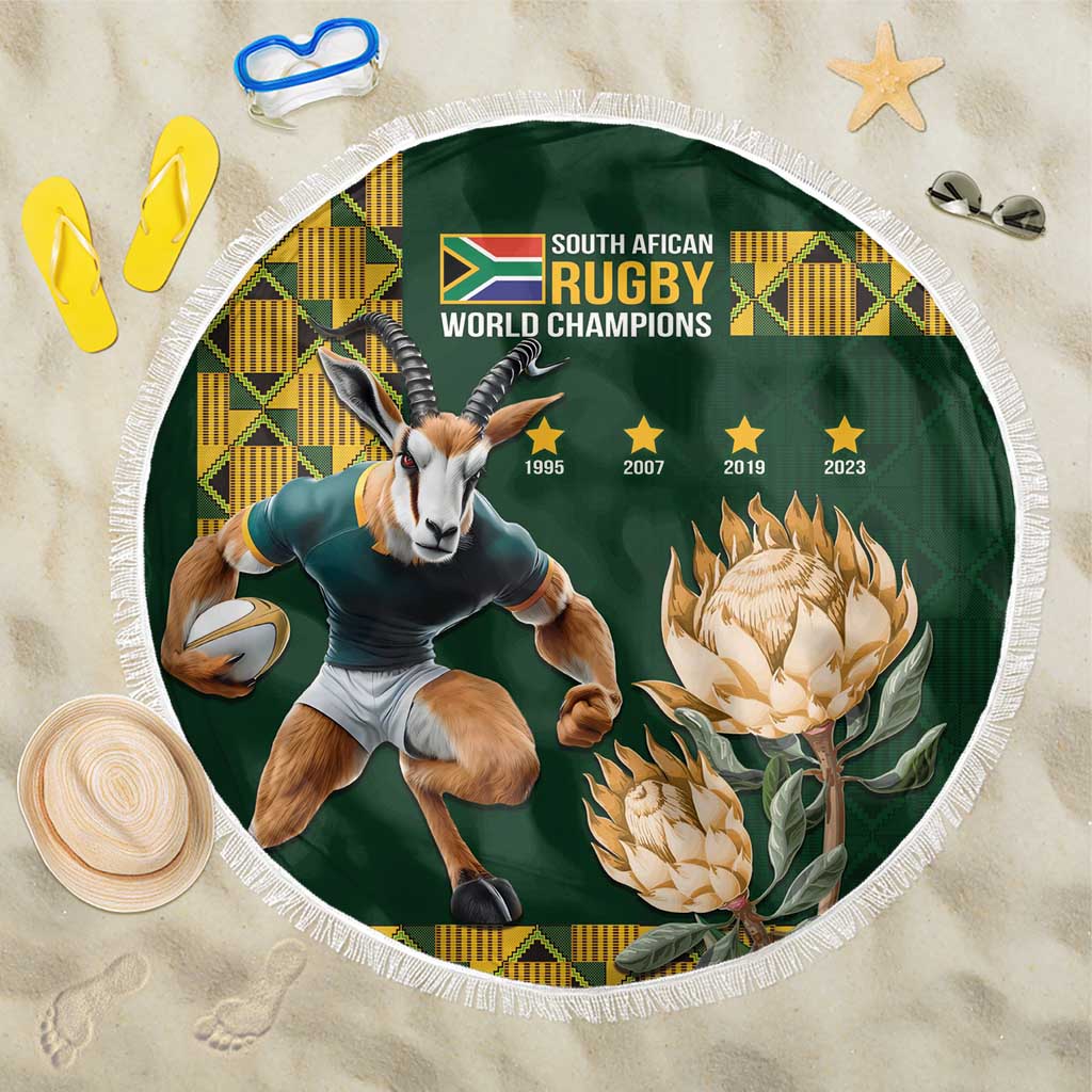 South Africa Rugby History World Champions Beach Blanket Springboks Make History