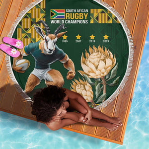 South Africa Rugby History World Champions Beach Blanket Springboks Make History