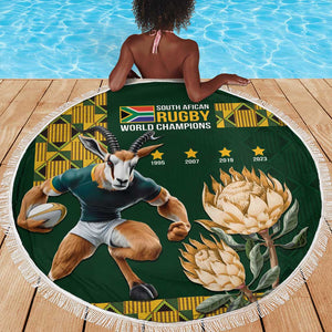 South Africa Rugby History World Champions Beach Blanket Springboks Make History