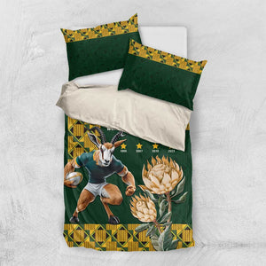 South Africa Rugby History World Champions Bedding Set Springboks Make History