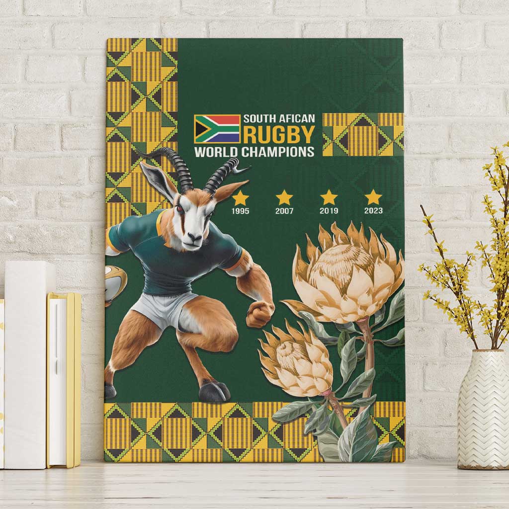 South Africa Rugby History World Champions Canvas Wall Art Springboks Make History