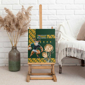 South Africa Rugby History World Champions Canvas Wall Art Springboks Make History