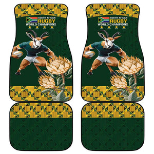 South Africa Rugby History World Champions Car Mats Springboks Make History