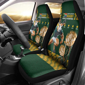 South Africa Rugby History World Champions Car Seat Cover Springboks Make History