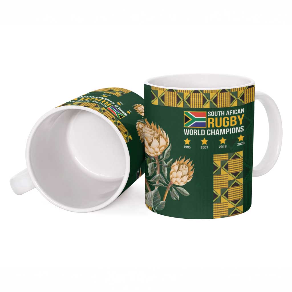 South Africa Rugby History World Champions Ceramic Mug Springboks Make History