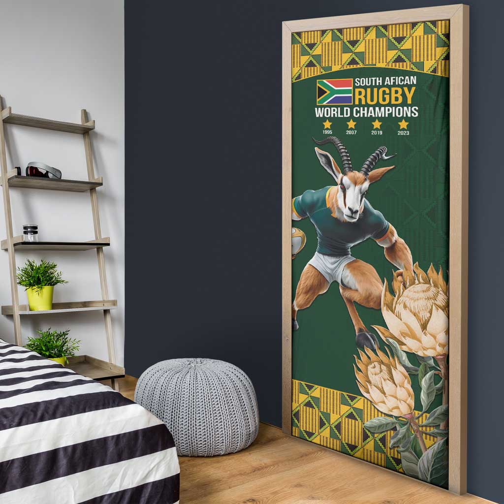 South Africa Rugby History World Champions Door Cover Springboks Make History