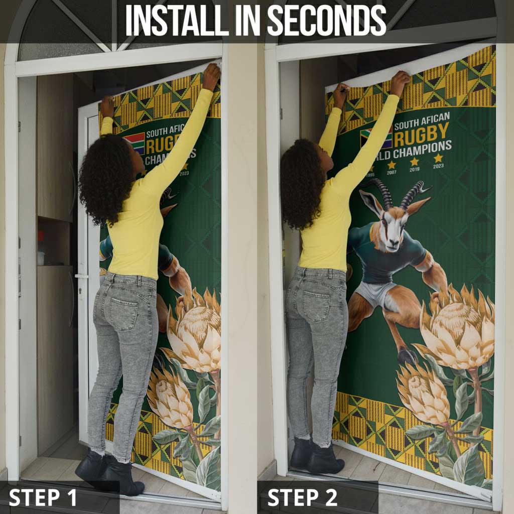 South Africa Rugby History World Champions Door Cover Springboks Make History