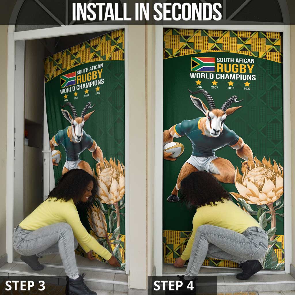 South Africa Rugby History World Champions Door Cover Springboks Make History