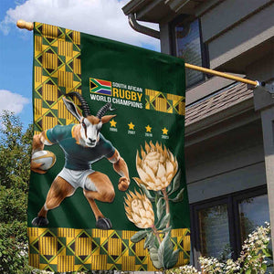 South Africa Rugby History World Champions Garden Flag Springboks Make History