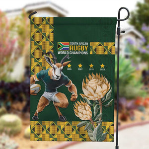 South Africa Rugby History World Champions Garden Flag Springboks Make History