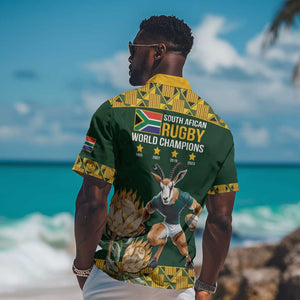 South Africa Rugby History World Champions Hawaiian Shirt Springboks Make History