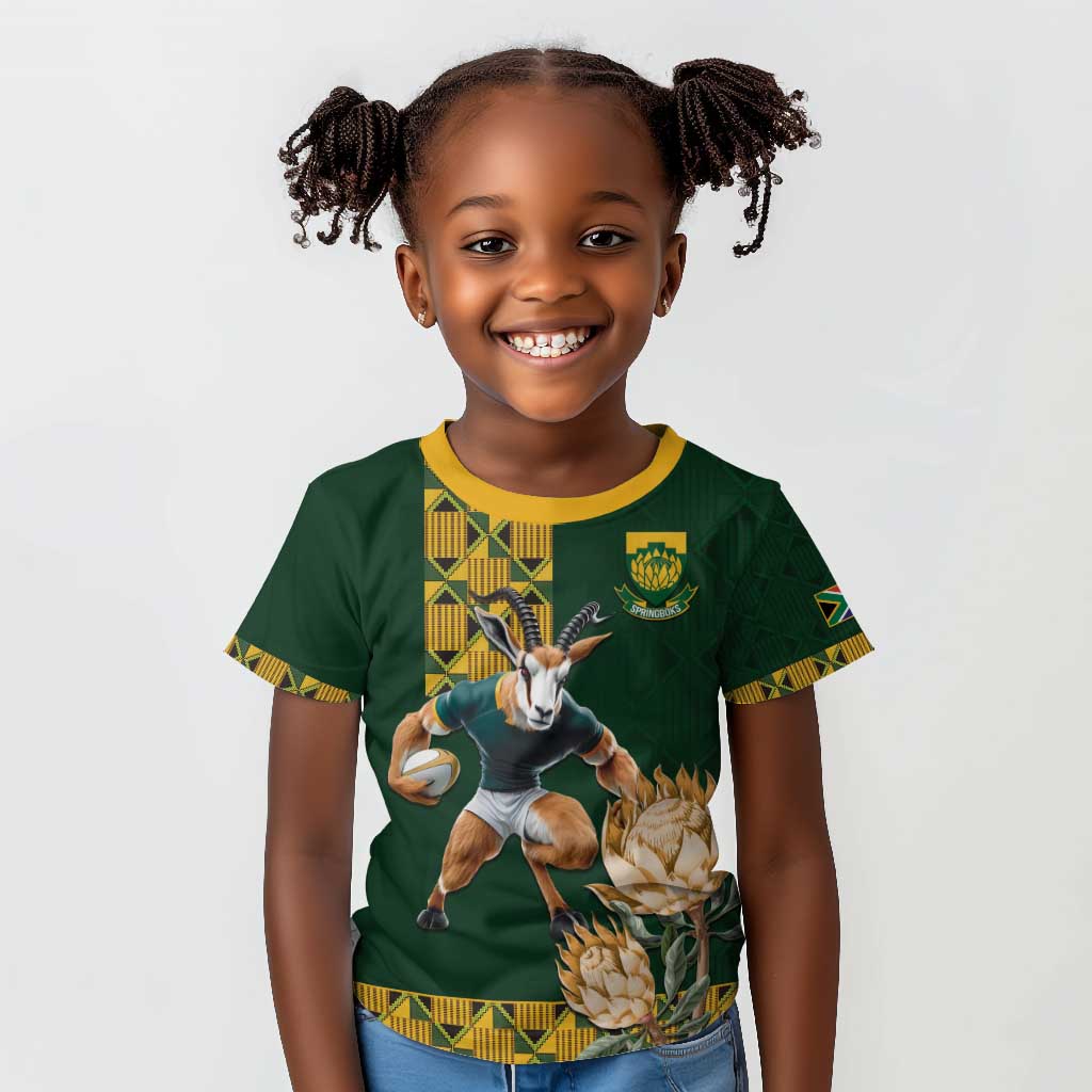 South Africa Rugby History World Champions Kid T shirt Springboks Make History