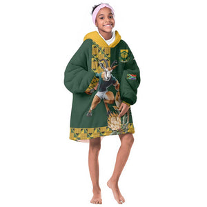 South Africa Rugby History World Champions Kid Wearable Blanket Hoodie Springboks Make History