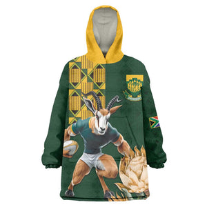 South Africa Rugby History World Champions Kid Wearable Blanket Hoodie Springboks Make History