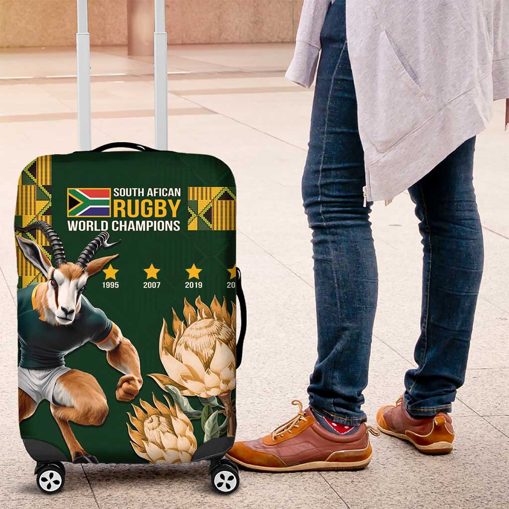 South Africa Rugby History World Champions Luggage Cover Springboks Make History