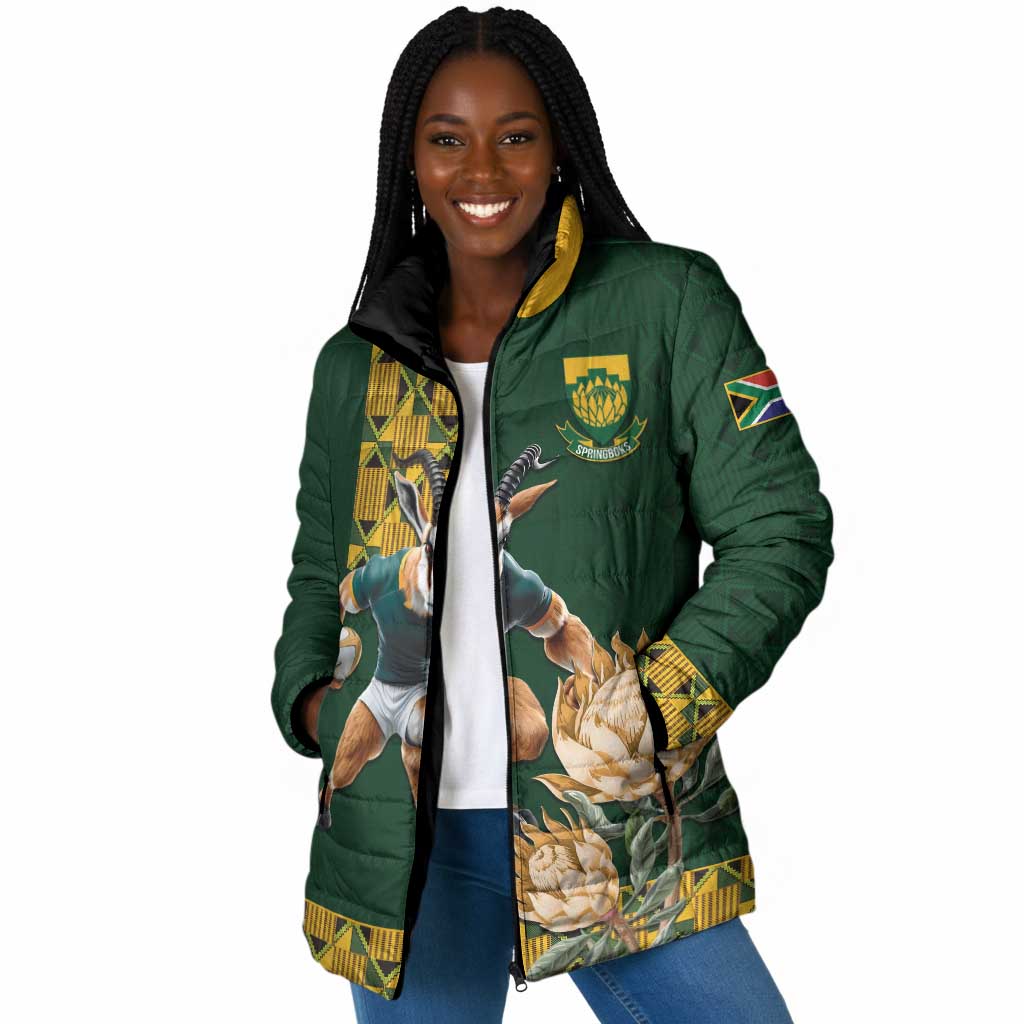 South Africa Rugby History World Champions Padded Jacket Springboks Make History
