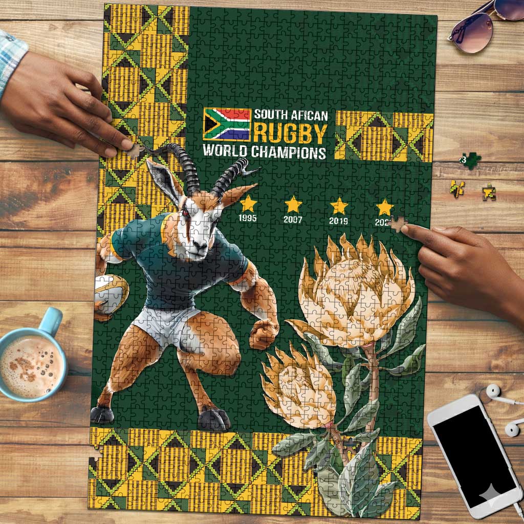 South Africa Rugby History World Champions Puzzle Springboks Make History