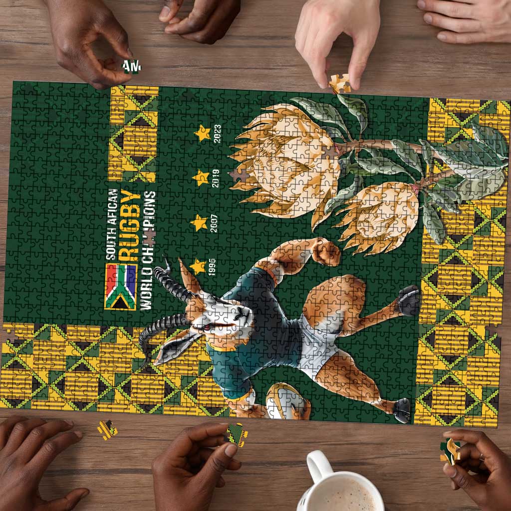 South Africa Rugby History World Champions Puzzle Springboks Make History