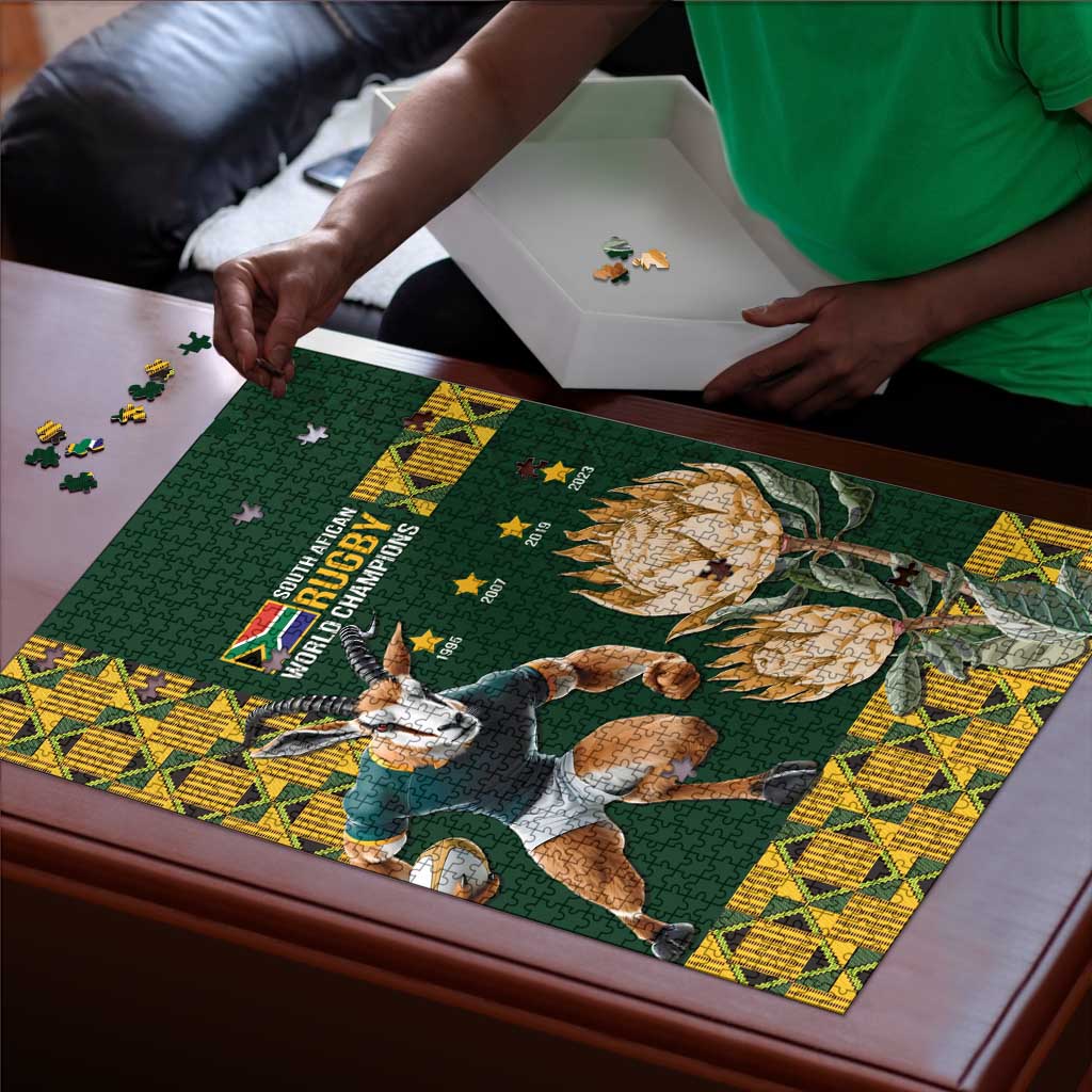 South Africa Rugby History World Champions Puzzle Springboks Make History