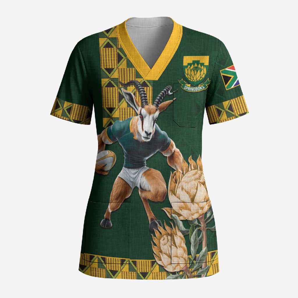 South Africa Rugby History World Champions Scrub Top Springboks Make History