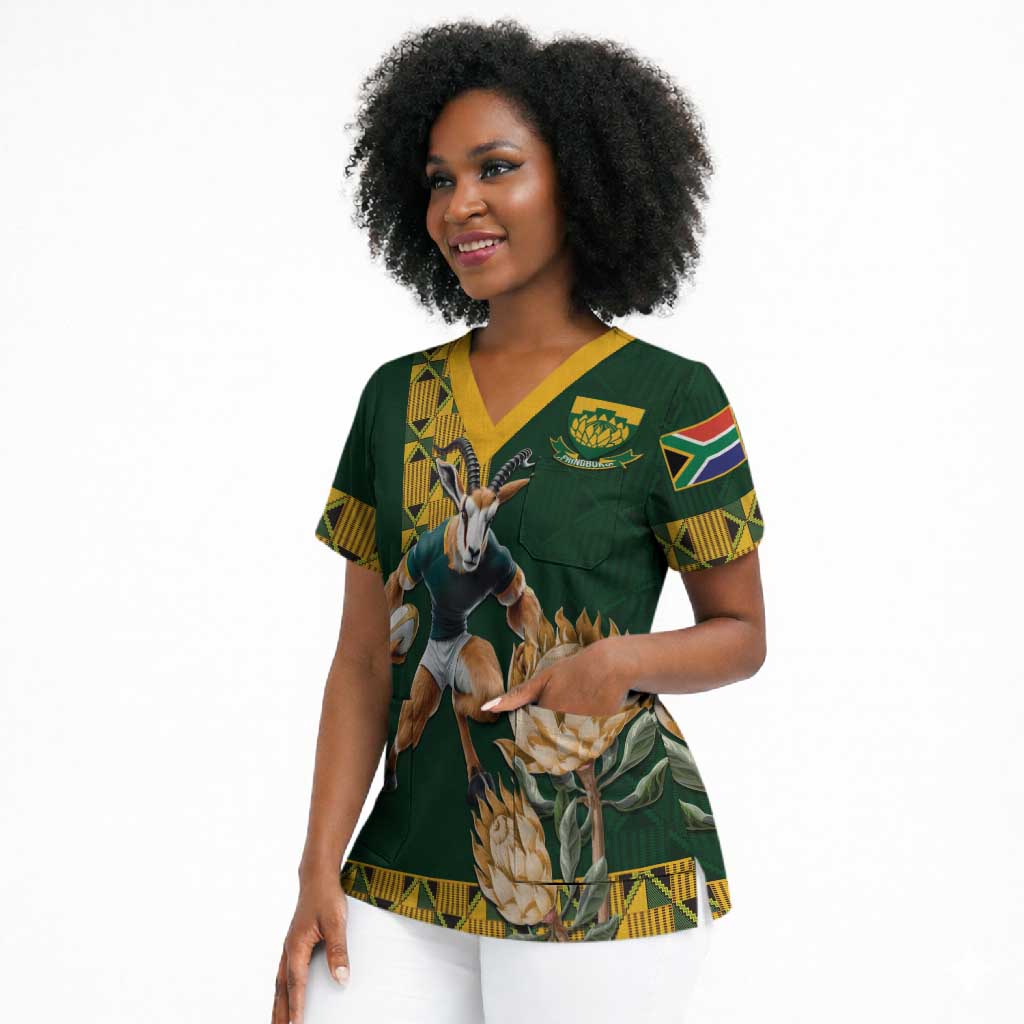 South Africa Rugby History World Champions Scrub Top Springboks Make History