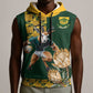 South Africa Rugby History World Champions Sleeveless Hoodie Springboks Make History - African Pride