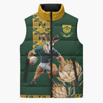South Africa Rugby History World Champions Sleeveless Puffer Jacket Springboks Make History