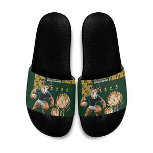 South Africa Rugby History World Champions Slide Sandals Springboks Make History