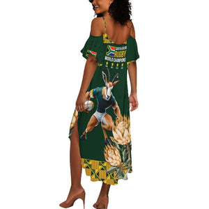 South Africa Rugby History World Champions Summer Maxi Dress Springboks Make History