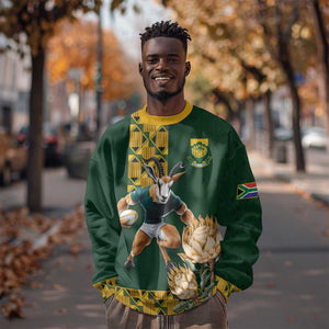 South Africa Rugby History World Champions Sweatshirt Springboks Make History