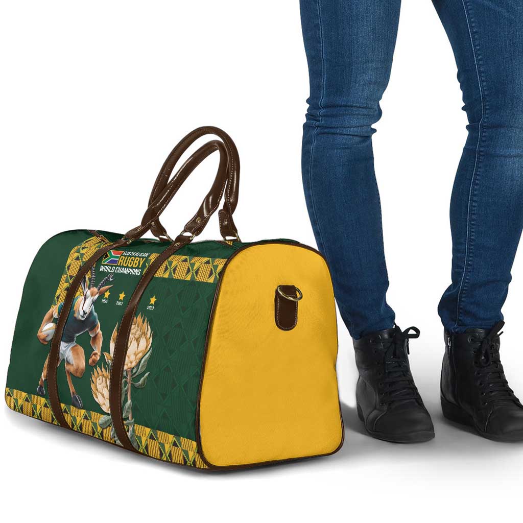 South Africa Rugby History World Champions Travel Bag Springboks Make History