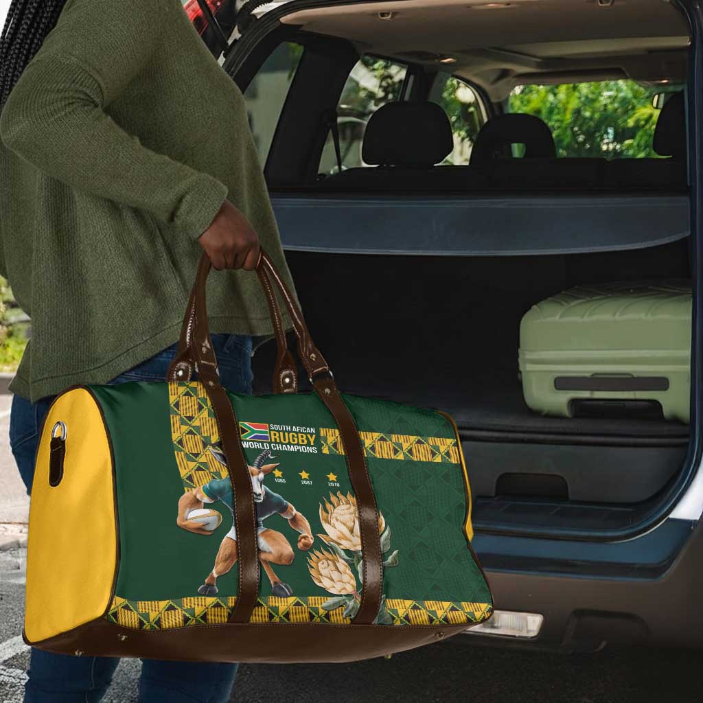 South Africa Rugby History World Champions Travel Bag Springboks Make History