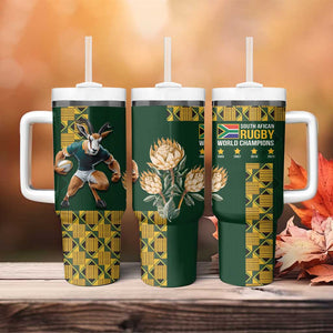 South Africa Rugby History World Champions Tumbler With Handle Springboks Make History