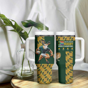 South Africa Rugby History World Champions Tumbler With Handle Springboks Make History