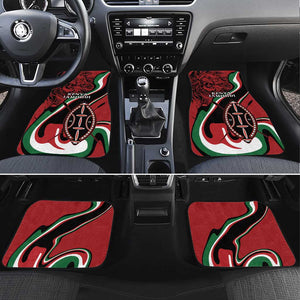 Happy Jamhuri Day Kenya Car Mats Kenyan Lion and Maasai Shield