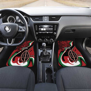 Happy Jamhuri Day Kenya Car Mats Kenyan Lion and Maasai Shield