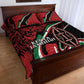 Happy Jamhuri Day Kenya Quilt Bed Set Kenyan Lion and Maasai Shield