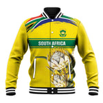 World Cricket Custom South Africa Baseball Jacket Protea Flower Come On Proteas!