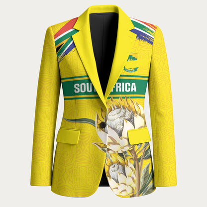 World Cricket Custom South Africa Blazer Protea Flower Come On Proteas!
