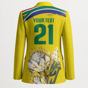 World Cricket Custom South Africa Blazer Protea Flower Come On Proteas!