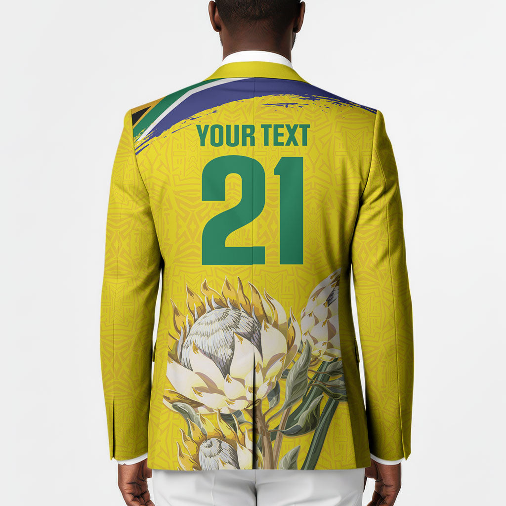 World Cricket Custom South Africa Blazer Protea Flower Come On Proteas!