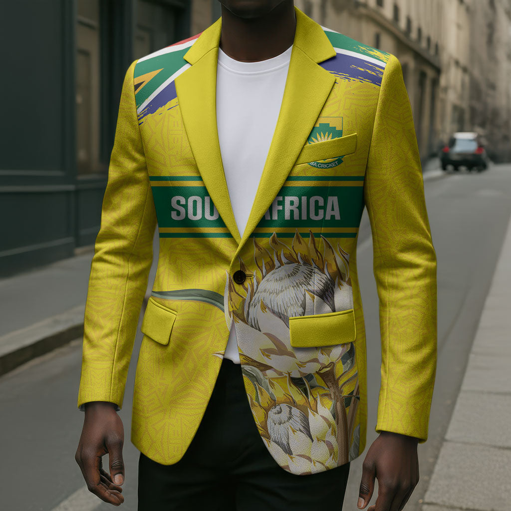 World Cricket Custom South Africa Blazer Protea Flower Come On Proteas!