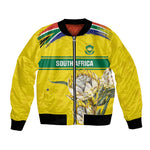 World Cricket Custom South Africa Bomber Jacket Protea Flower Come On Proteas!