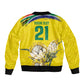 World Cricket Custom South Africa Bomber Jacket Protea Flower Come On Proteas!