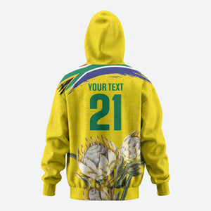 World Cricket Custom South Africa Hoodie Protea Flower Come On Proteas!