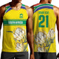 World Cricket Custom South Africa Men Tank Top Protea Flower Come On Proteas!
