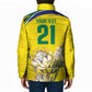 World Cricket Custom South Africa Padded Jacket Protea Flower Come On Proteas!