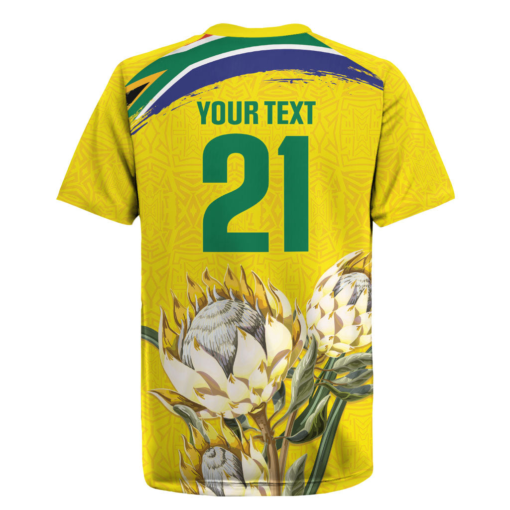 World Cricket Custom South Africa Rugby Jersey Protea Flower Come On Proteas!